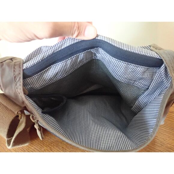 Keen Crossbody Cotton Canvas Casual Crossbody Purse Bag Gray - Picture 6 of 14